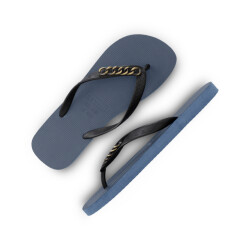 Uzurii Gold small marineblauw dames slippers, , maat: