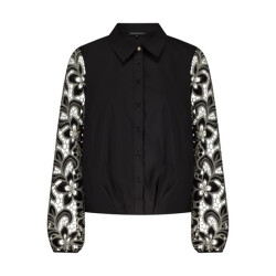 Tramontana embroidered sleeve blouse c24-17-401 009000