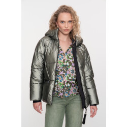Geisha jacket metallic short 58516-12 3 soft green metallic