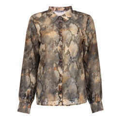 Geisha blouse print 53634-20 925 grey/brown