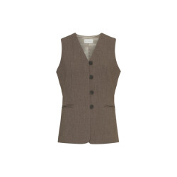 Moss Copenhagen rosina michelle waistcoat 19231 slate black melange