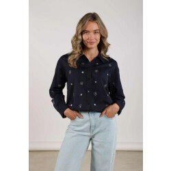 Nukus Nkf02056 226 newport blouse embroidery navy/silver