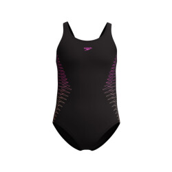 Speedo eco placem muscleb bla/ora wedstrijd badpak meisjes -