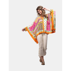 Mucho Gusto Poncho portinatx tropisch patchwork