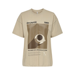 Only onlvivvi life s/s lovely top jrs 15346761 humus