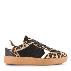 DWRS Label Dwrs mirabel leopard hair on lage sneakers dames