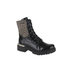 Rieker 72607-00 dames veterboots sportief