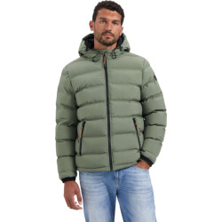 No Excess Jacket short fit sealed hooded padd steel