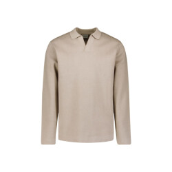 No Excess 29210819 pullover open polo collar relief