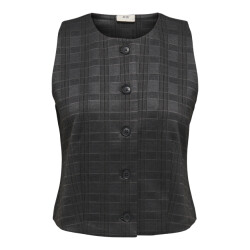 Jacqueline de Yong geggo mia s/l waistcoat jrs dia 15360065 asphalt