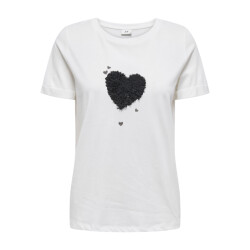 Jacqueline de Yong kitty s/s print top jrs 15318845 hearts