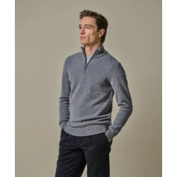 Profuomo Ppwj30029e m heren trui met half zip profu
