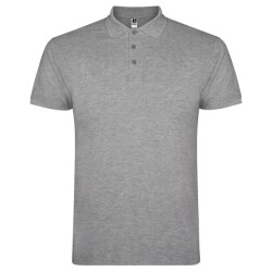 Roly Heren star heather poloshirt