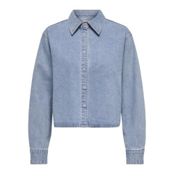 Only Onlmaggiemay ls rhinest dnm shirt blue denim