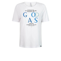 Zoso T-shirt sunset print white strong