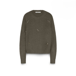 Summum embellished sweater cozy melange knit 7s7944-7997 655 dark camo