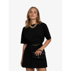 Nikkie Dames jurk t-shirt karloo zwart