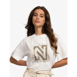 Nikkie Dames t-shirt n round chain