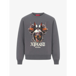 XPLCT Studios Heren sweater dobberman grijs