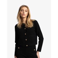 Nikkie Dames vest limeira zwart