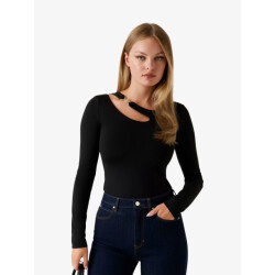 Guess Dames longsleeve eleanor buckle zwart