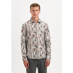 No Excess Heren overhemd 29430923 044 taupe