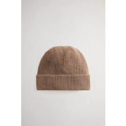 Woolrich Knitted ribbed beanie falcon