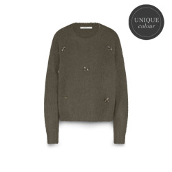 Summum Embellished sweater cozy melange knit sweaters 7s7944-7997