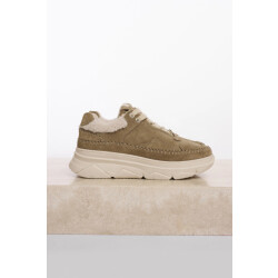 Rino & Pelle Willa.1002511 rino en pelle sneaker with stitching details olive