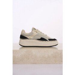 Rino & Pelle Rocco.1002511 rino en pelle mixed material sneaker birch black
