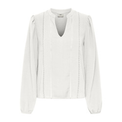 Jacqueline de Yong rachel life l/s v-neck top wvn 15355360 cloud dancer