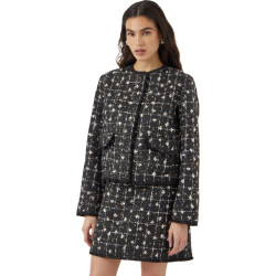 Y.A.S Yasvalenda ls tweed jacket show black