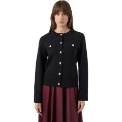 Y.A.S Yaspimi ls knit cardigan s. black