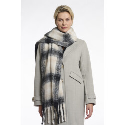 Rino & Pelle checked scarf hipke.7002512 light grey