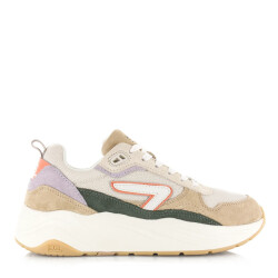 Hub  Glide light /off white/green lage sneakers dames