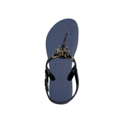 Uzurii Selena butterfly silver marineblauw