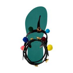 Uzurii Mystique pompom bosgroen