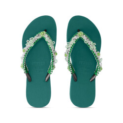 Uzurii Macrame green blossom bosgroen