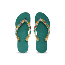 Uzurii Macrame daisy bosgroen