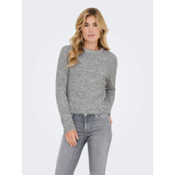 Jacqueline de Yong alva life l/s embellish pullover 15351917 medium grey melange
