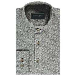 Scotland Blue Overhemd lange mouw 25307ma16sb