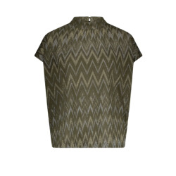 Summum Top zig zag lurex tops 3s5177-30718