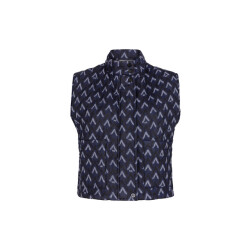 Lofty Manner harper qj41 gilet harper 823 zigzag print