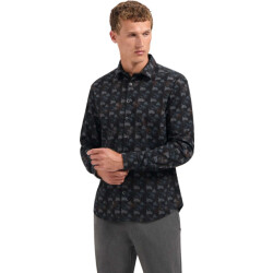 No Excess Shirt allover printed structure str night