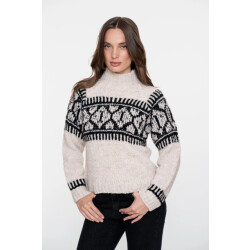 Geisha 54581-70 720 pullover nordic sand/black
