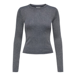 Jacqueline de Yong Jdyplum lurex ls o-neck pullover knt navy