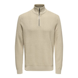 Only & Sons Onsmace reg 12 herringbon half zip kit