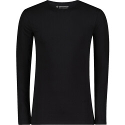 Garage Bodyfit t-shirt longsleeve o neck black