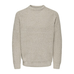 Only & Sons Onsjoin rlx ls raglan knit zand