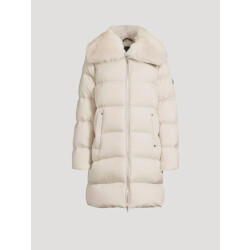 Moose Knuckles Women belle sh long puffer alabaster